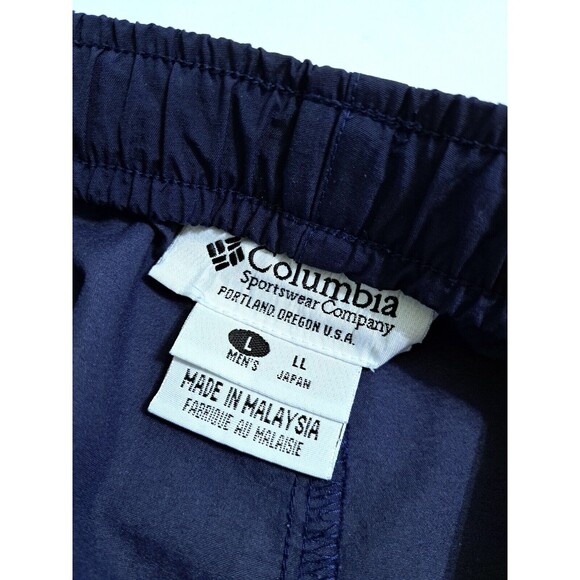 Vintage Columbia Rain Cargo Pants Men’s Large Blue Pullover Nylon Waterproof - Picture 5 of 12